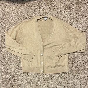 a new day Light Tan Button-Up Cardigan